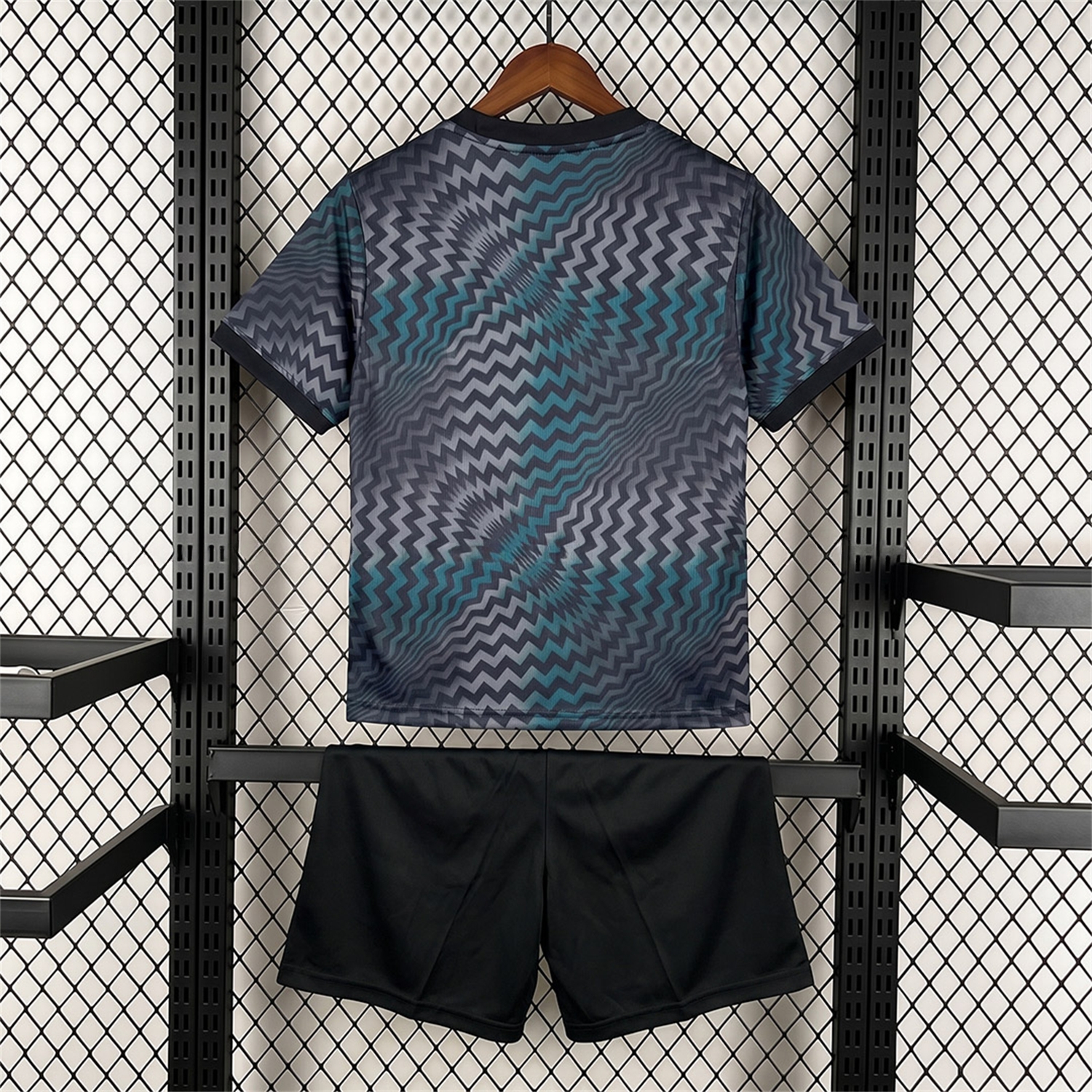 C.H.E.L.S.E.A 26-27 Teal Wave Print Goalkeeper Jersey - UnitedFutballJersey