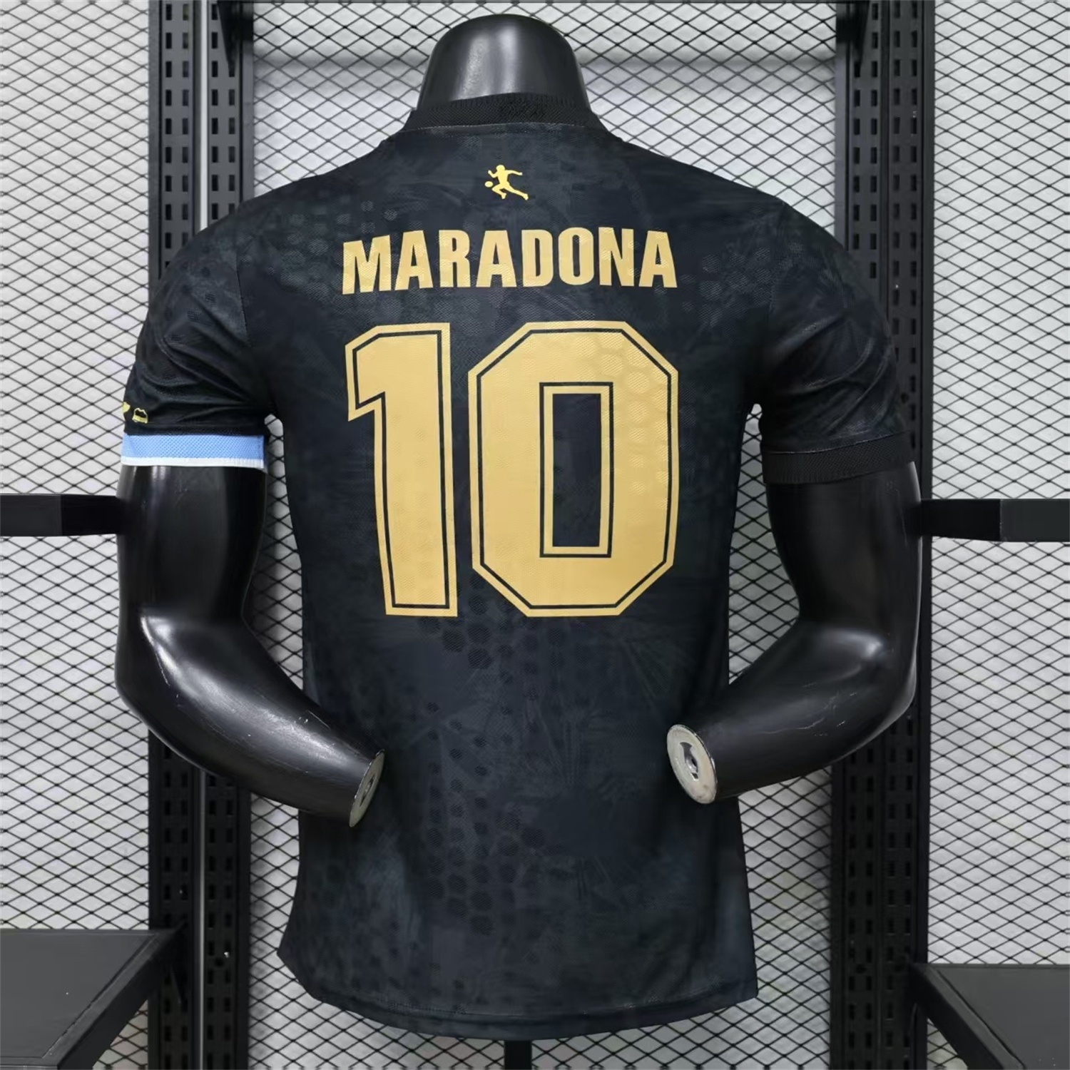 Argentina 2026 Black Maradona Special Kit - Player Version - UnitedFutballJersey
