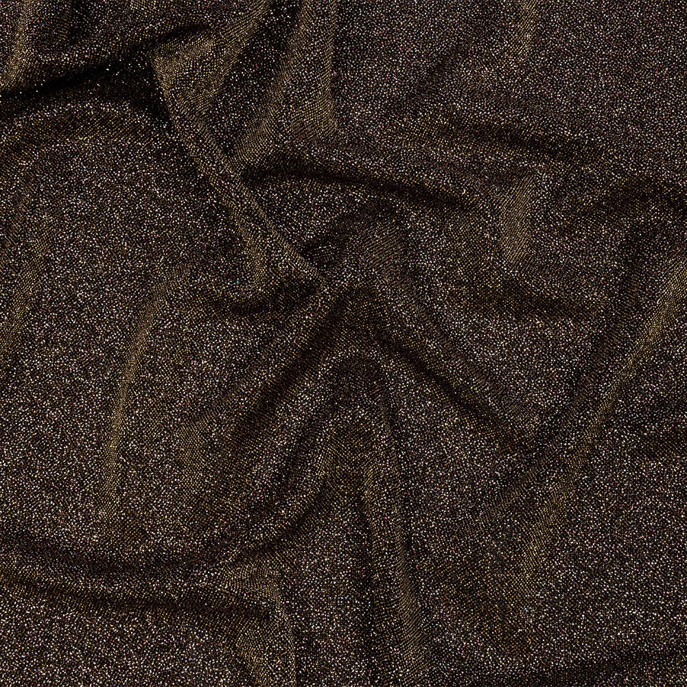 Nylon Knit with All-Over Glitter - Gold - Sun Streams Collection - Joann Fabrics