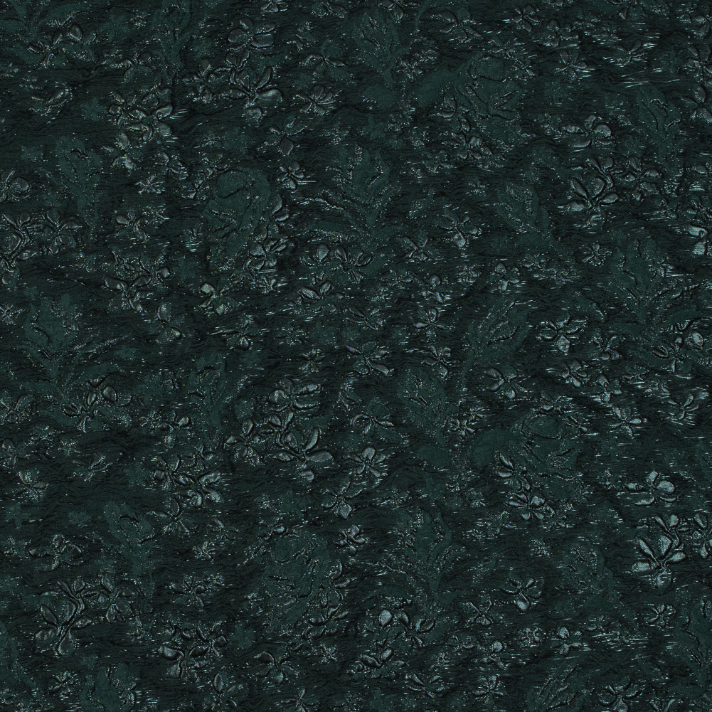 Emerald Green Luxury Floral Metallic Brocade - Joann Fabrics