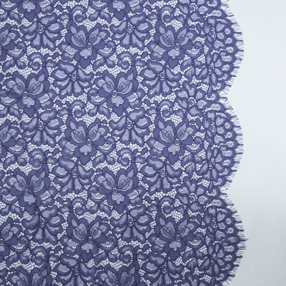Re-Embroidered Lace Panel - Purple Floral - Joann Fabrics