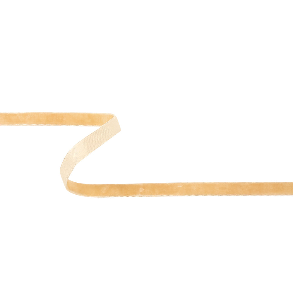 Desert Dust Single Face Velvet Ribbon - 0.375