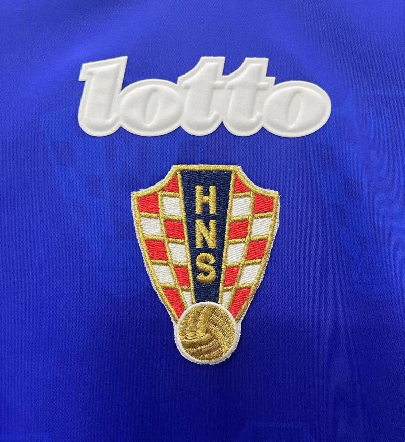 1998 Retro Croatia National Team Away Football Shirt 1:1 Thai Quality