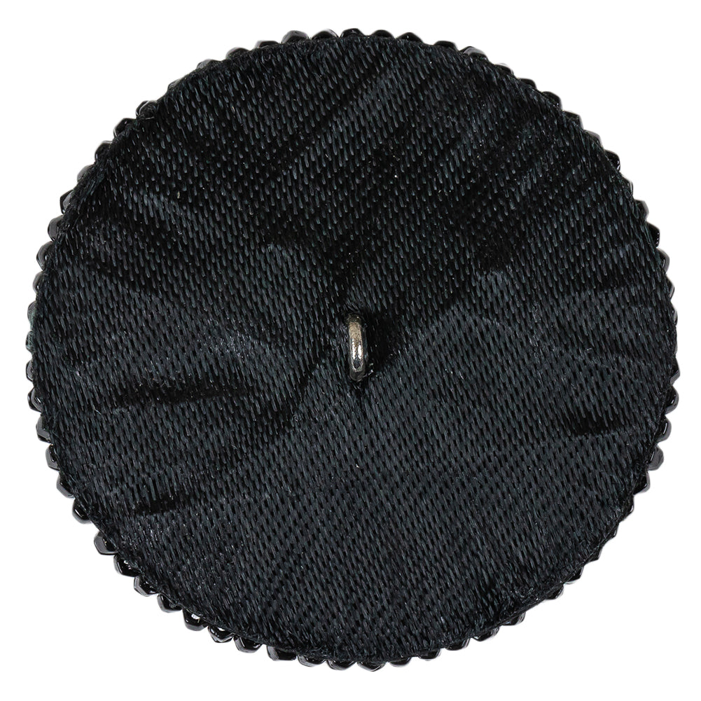Vintage Black Cross Seed Beaded Shank Back Button - 66L/42mm - Joann Fabrics