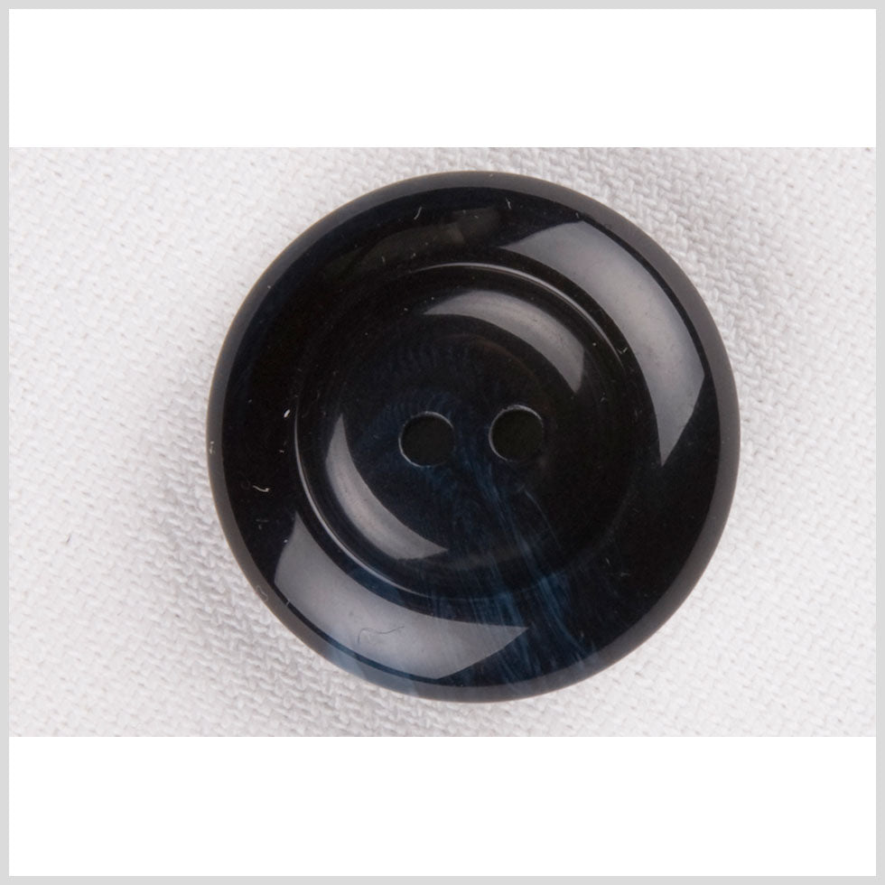 Plastic 2-Hole Button - 32L/20mm - Glossy Navy Blue Swirls - Joann Fabrics