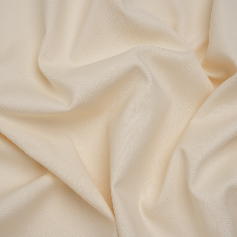 Stretch Cotton and Viscose Bottom-Weight Woven - Ivory - Famous Australian Designer Deadstock - Joann Fabrics
