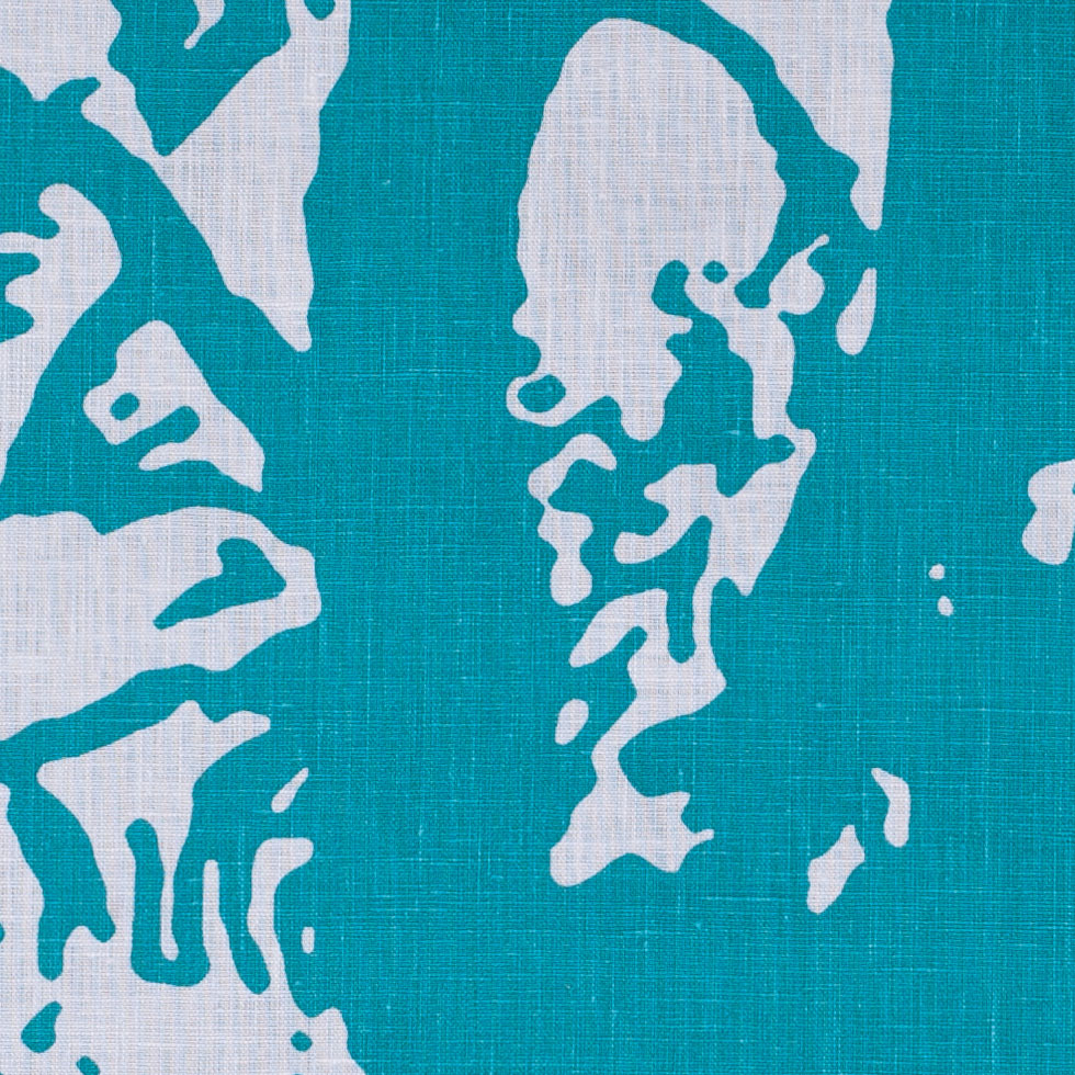 Aqua Print Modern Linen - Joann Fabrics