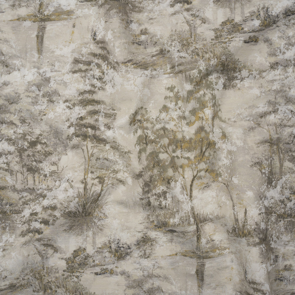 Drapery Jacquard Print - Otter Dreamy Trees - British Imported - Joann Fabrics