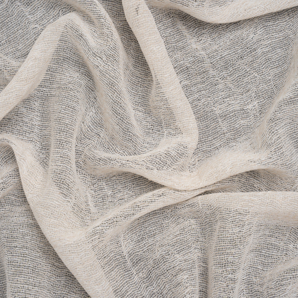 Wrinkled Look Loosely Woven Double Wide Drapery Sheers Fabric - Sand - British Imported - Joann Fabrics