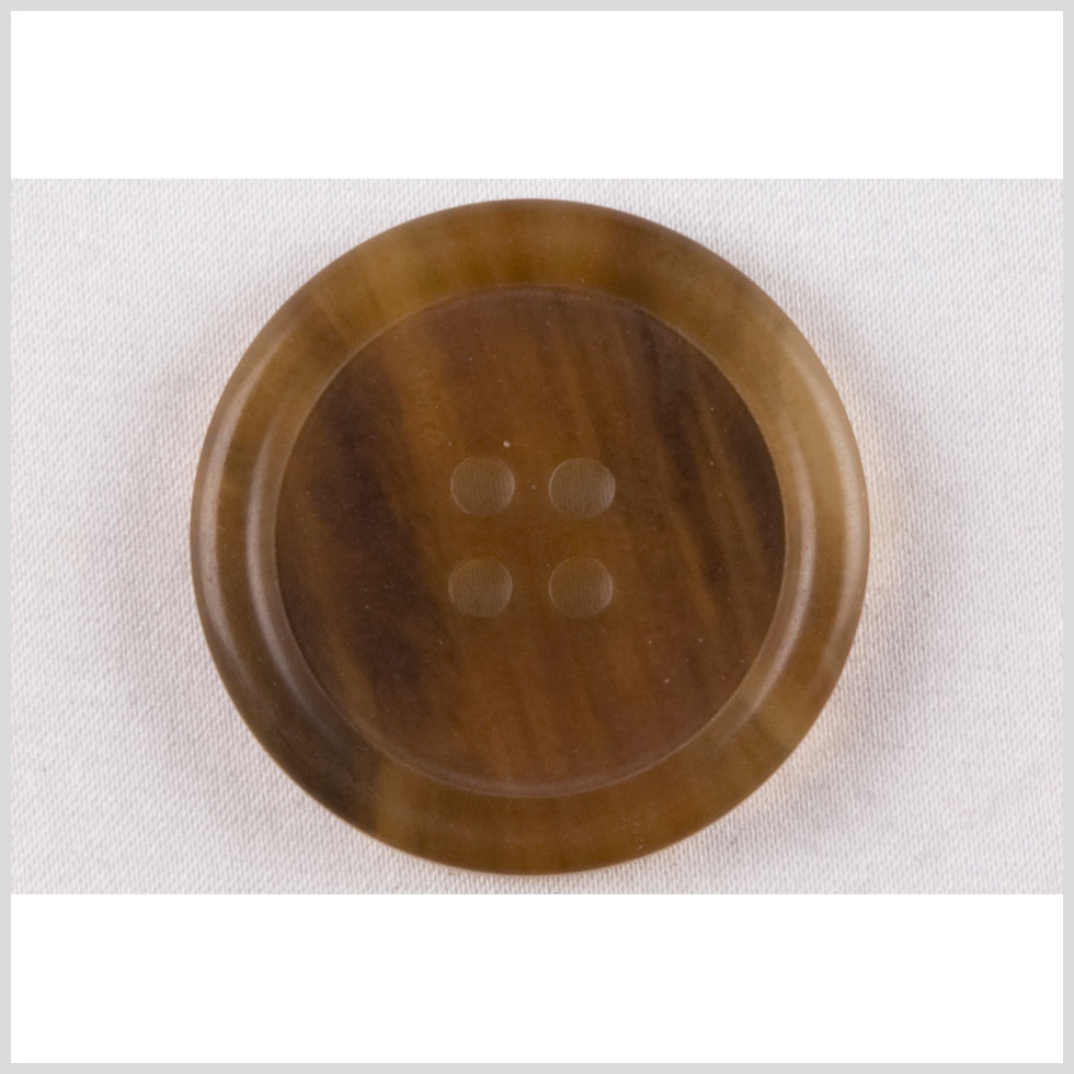 Plastic 4-Hole Button - 50L/32mm - Golden Brown Subtle Swirls - Joann Fabrics