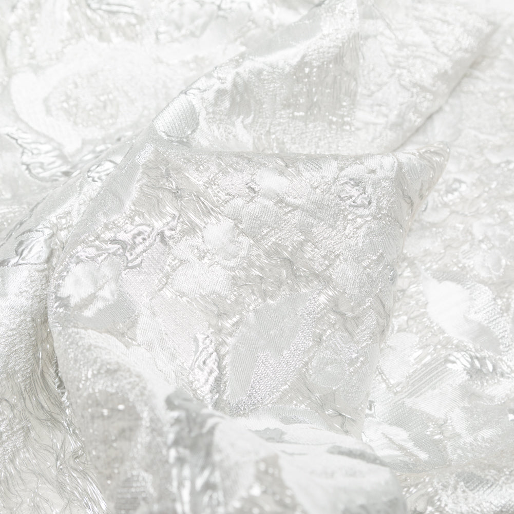 Metallic Silver and Drizzle Rosy Luxury Brocade - Joann Fabrics