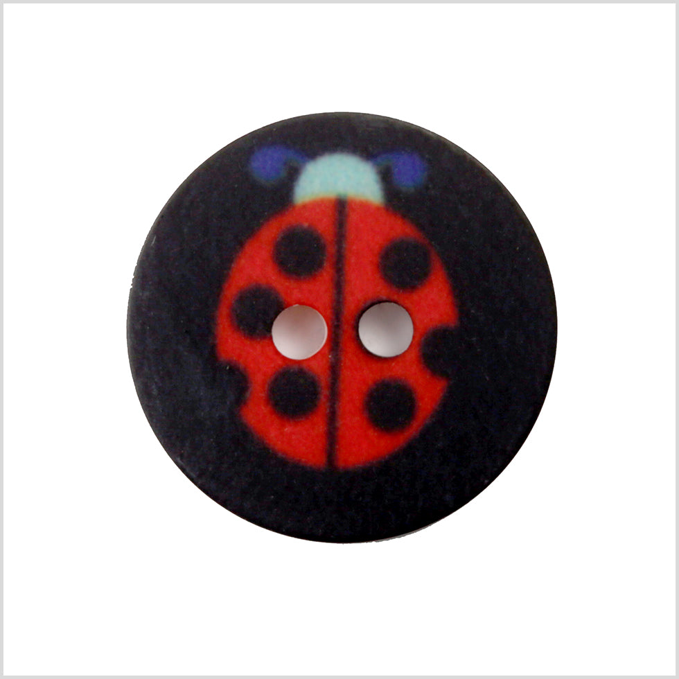 Black Kids Ladybug Button - 24L/15mm - Joann Fabrics