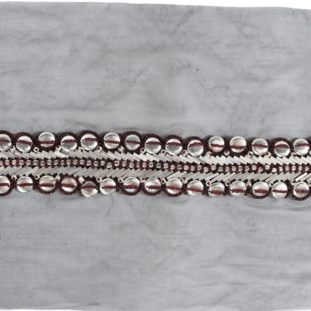 Fancy Beaded Metal Trim - 2.75
