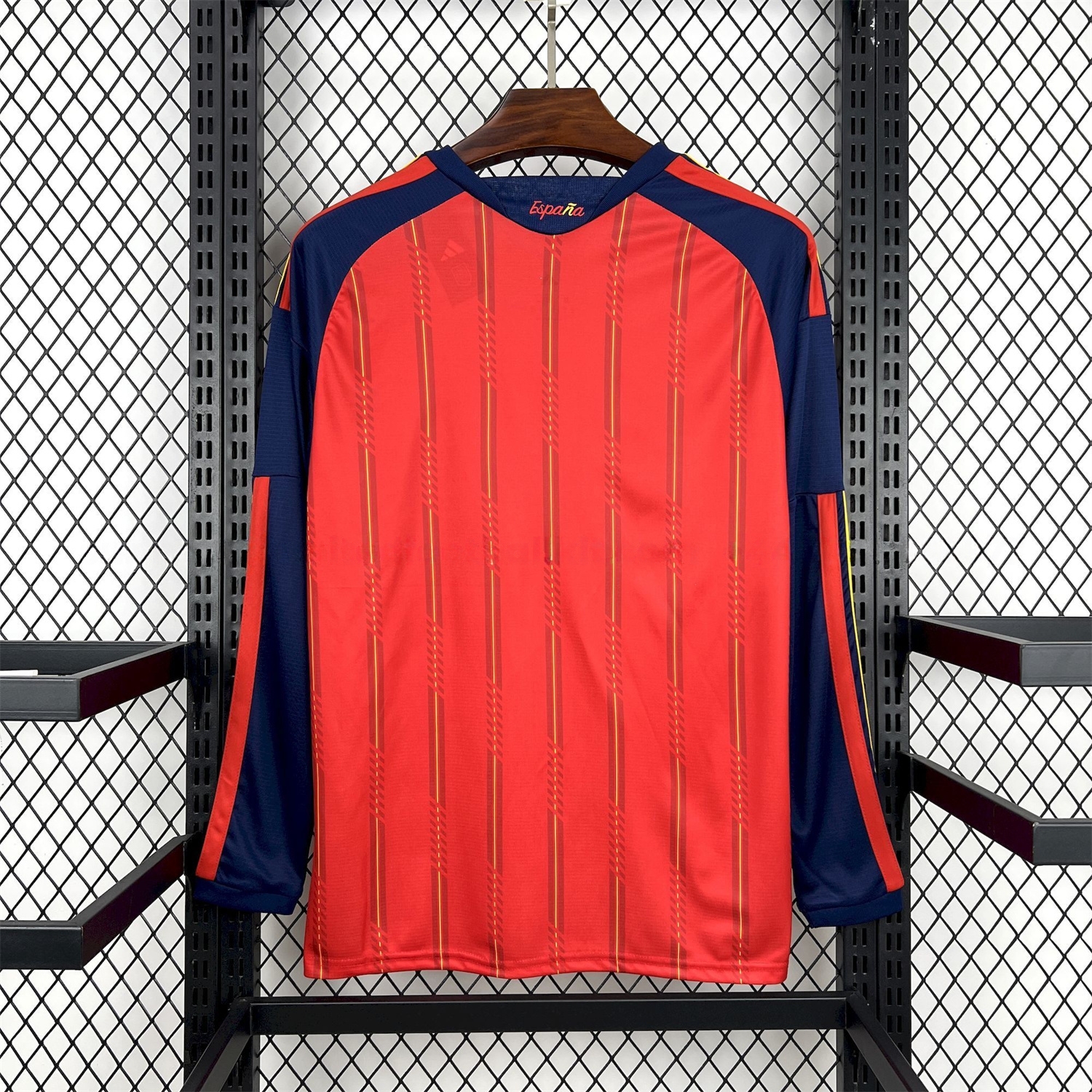 Spain 2026 Home Red Long Sleeves Jersey - Fans Version - UnitedFutballJersey