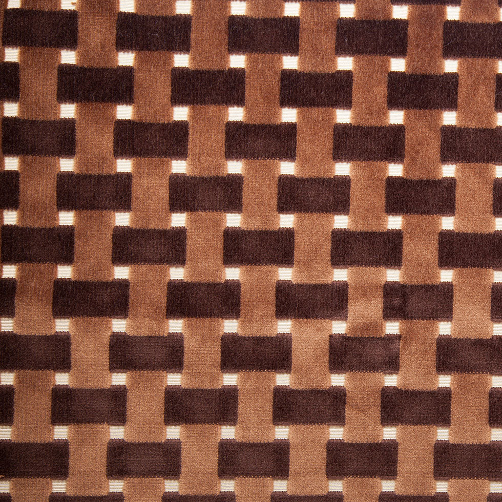 Chocolate Lattice Work Cut Velvet Home Decor Fabric - Joann Fabrics