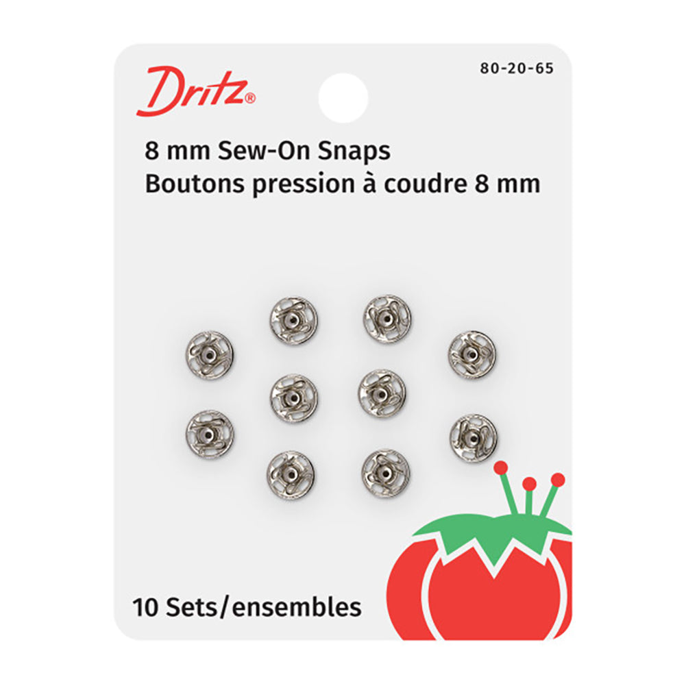 Dritz Sew-On Snaps - Nickel - Size 2/0, 10 Sets - Joann Fabrics
