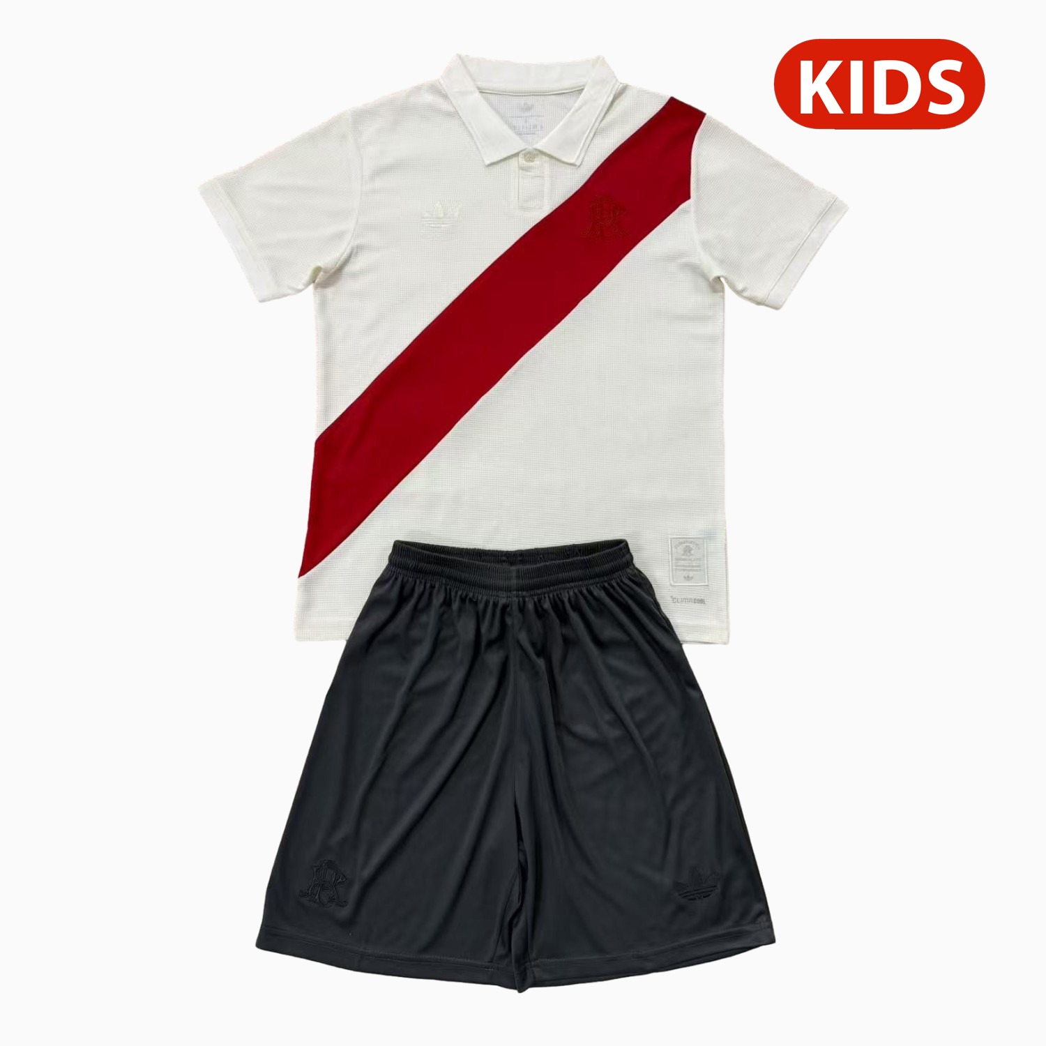River Plate 26-27 Anniversary White Special Kids Kit - UnitedFutballJersey