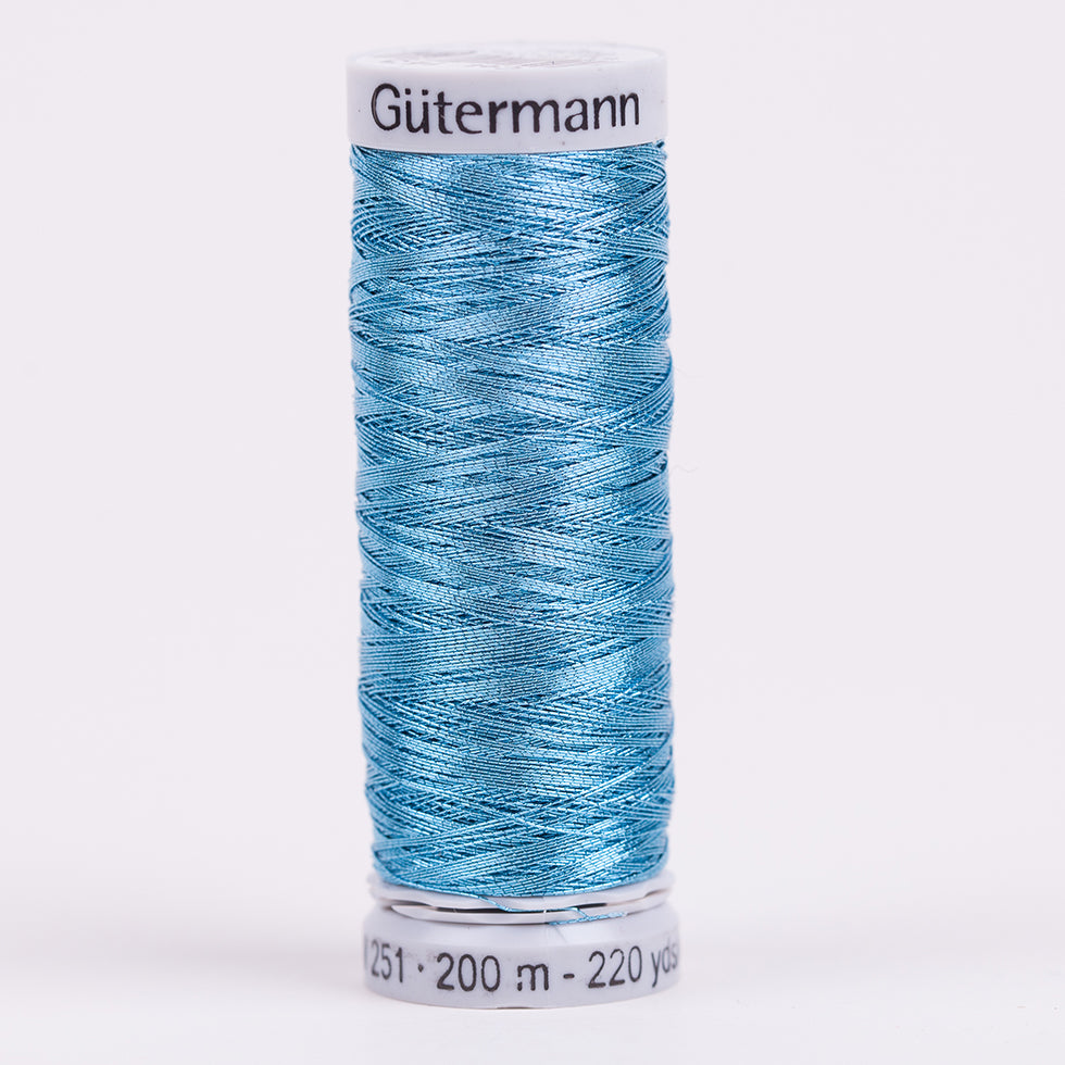 Gutermann Metallic Thread 200m - 143 Crystal Blue - Joann Fabrics