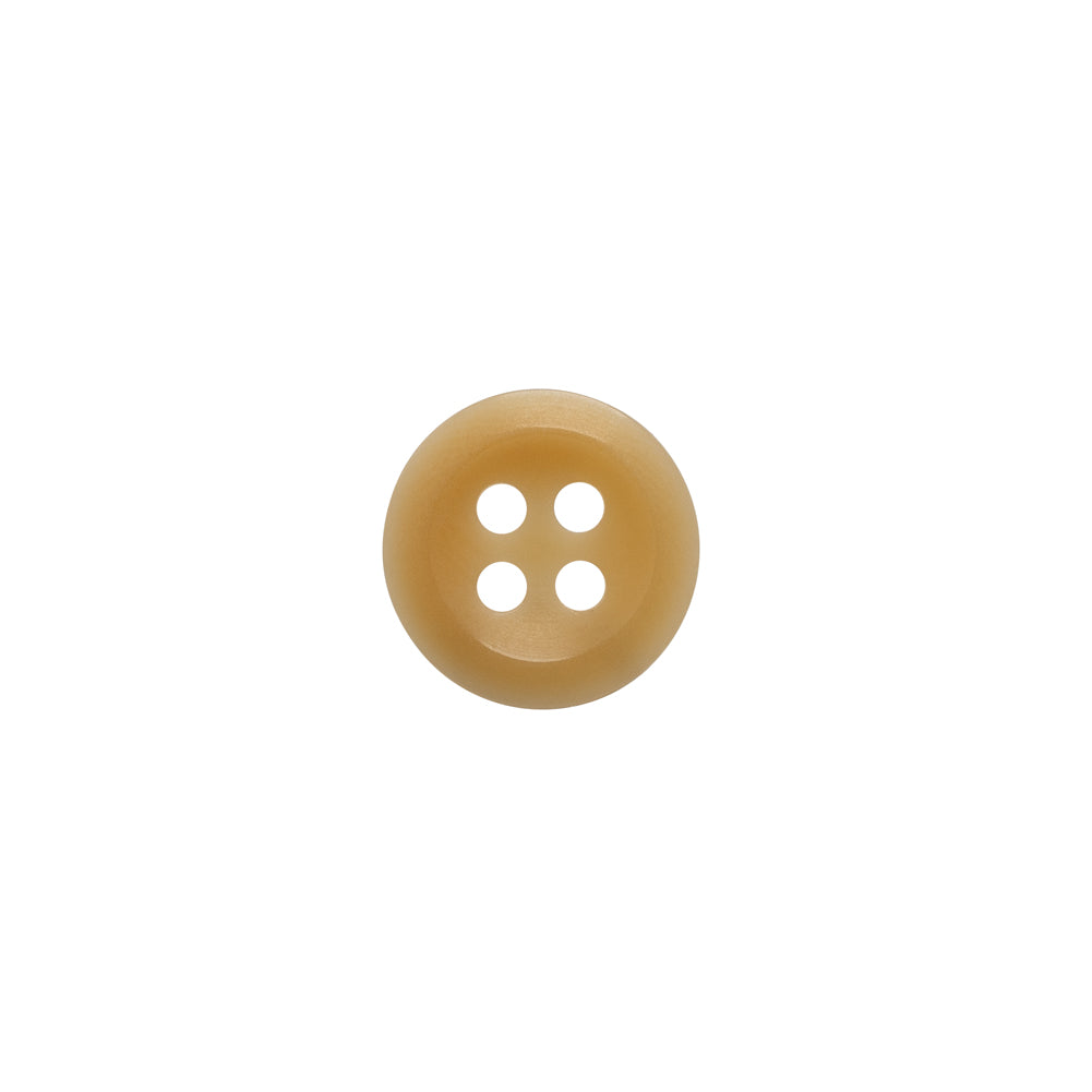 Horn 4-Hole Button - 18L/11.5mm - Beige Dish-Shaped - Joann Fabrics