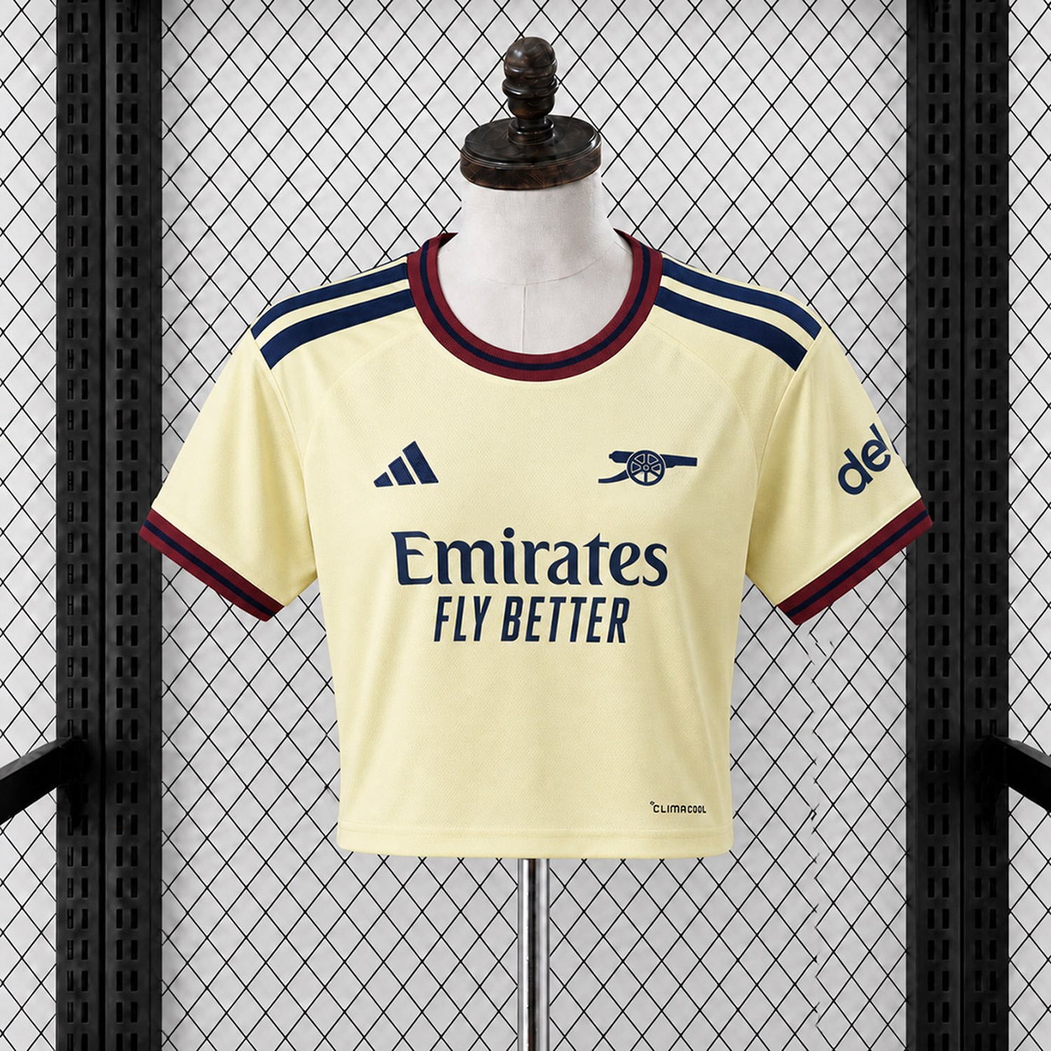 Women's Arsenal 26-27 Third Yellow Cropped Jersey - Fans Version - UnitedFutballJersey