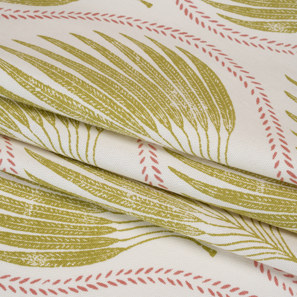 Cotton Canvas Print - Pear Palm Leaf Ogee - British Imported - Joann Fabrics