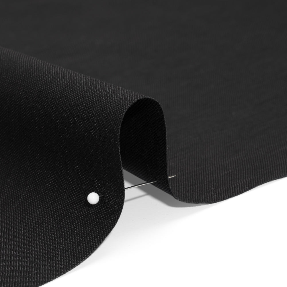 Medium Weight Linen and Cotton Woven - Black - Joann Fabrics