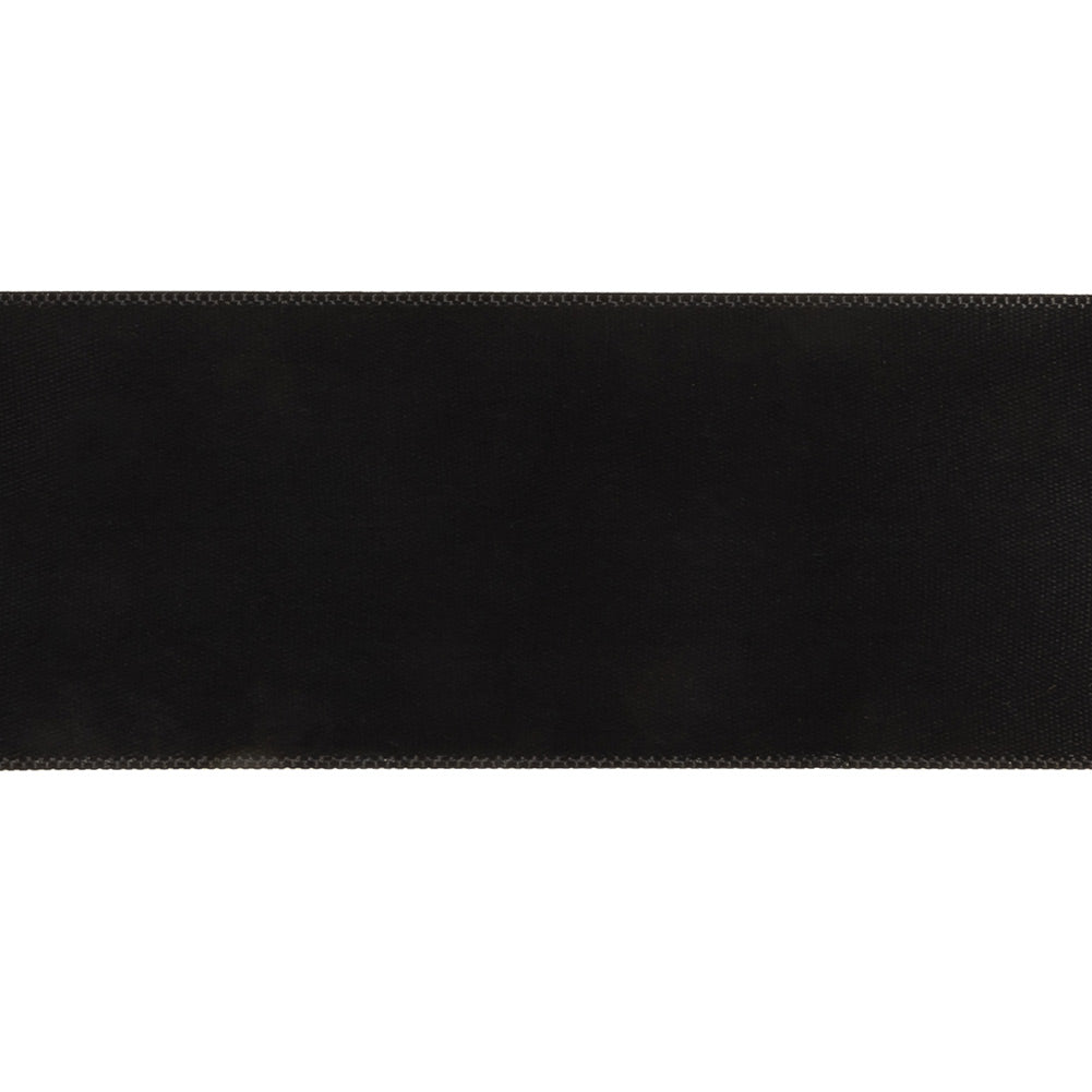 Anthracite Single Faced Satin Ribbon - 1.5