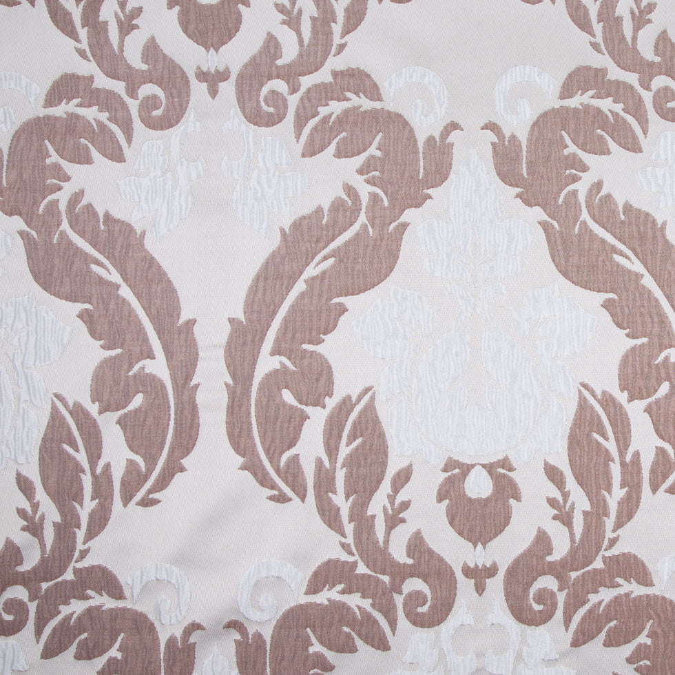 Candlelight Glow Gray/Chocolate/Ice Blue Damask Brocade - Joann Fabrics
