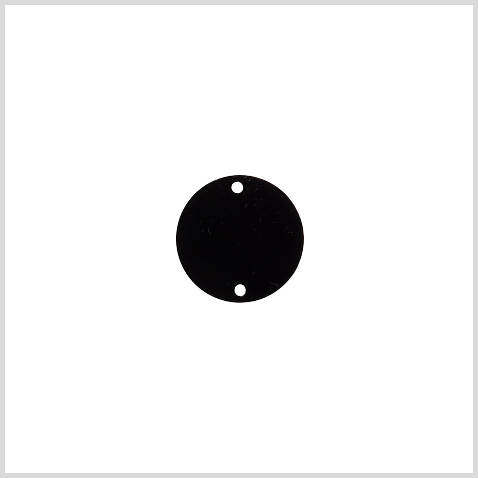 Black Laminate 2-Hole Round Plastic Button - 28L/18mm - Joann Fabrics