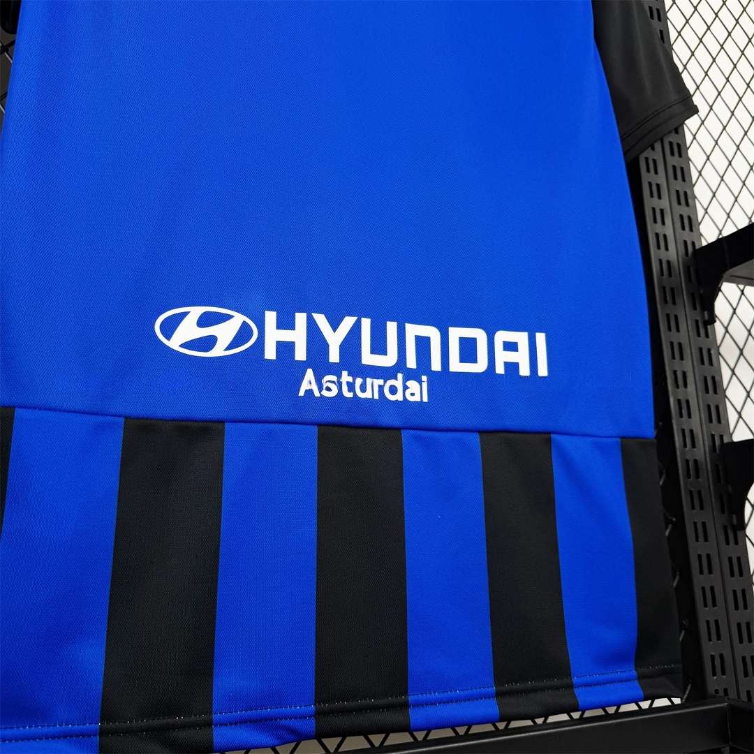Real Oviedo 25-26 Deep Black With Royal Blue 100th Anniversary Jersey - Fans Version - UnitedFutballJersey