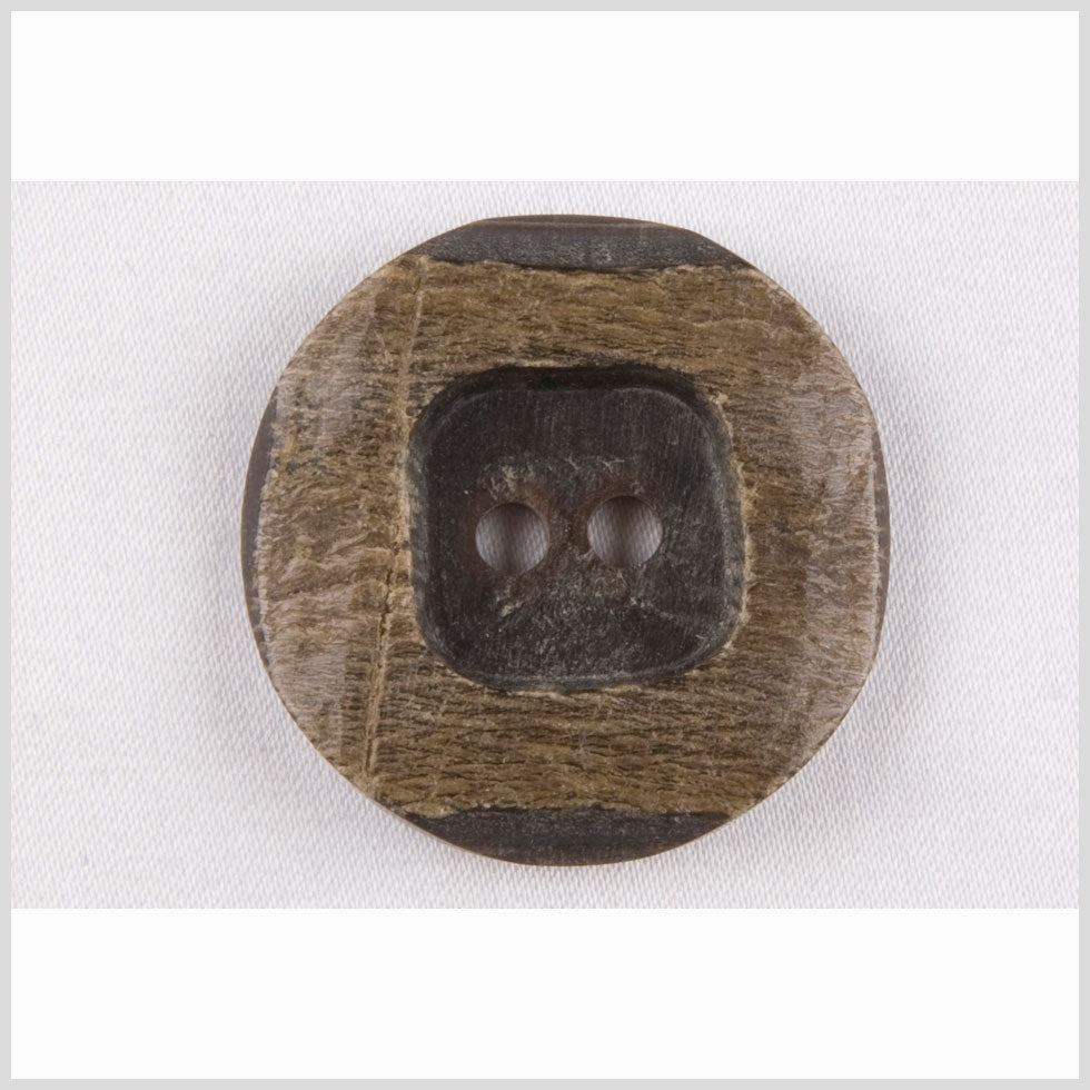 Black/Natural Horn Coat Button - 44L/28mm - Joann Fabrics
