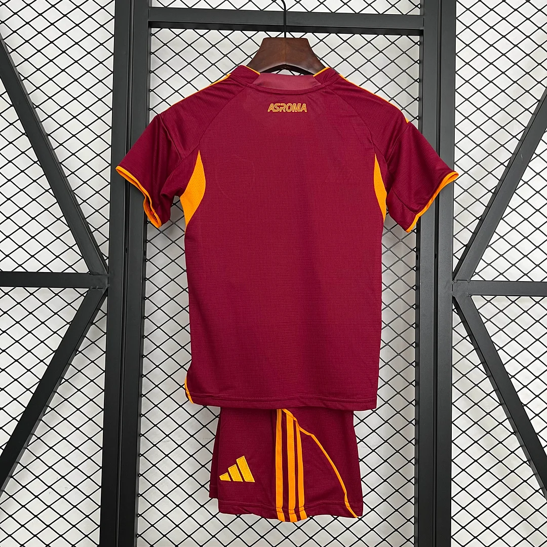 2025/2026 Roma Home Football Jersey 1:1 Thai Quality Kids Size