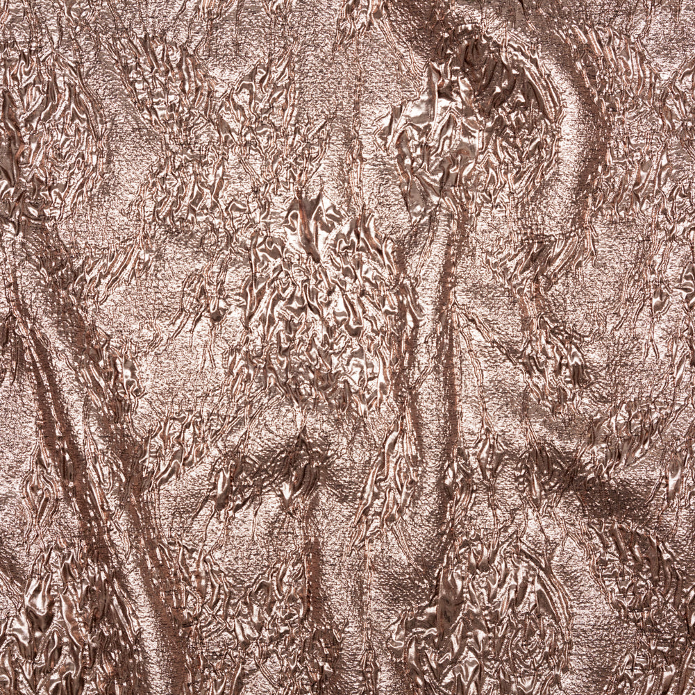 Metallic Teak Crinkled Luxury Brocade - Joann Fabrics