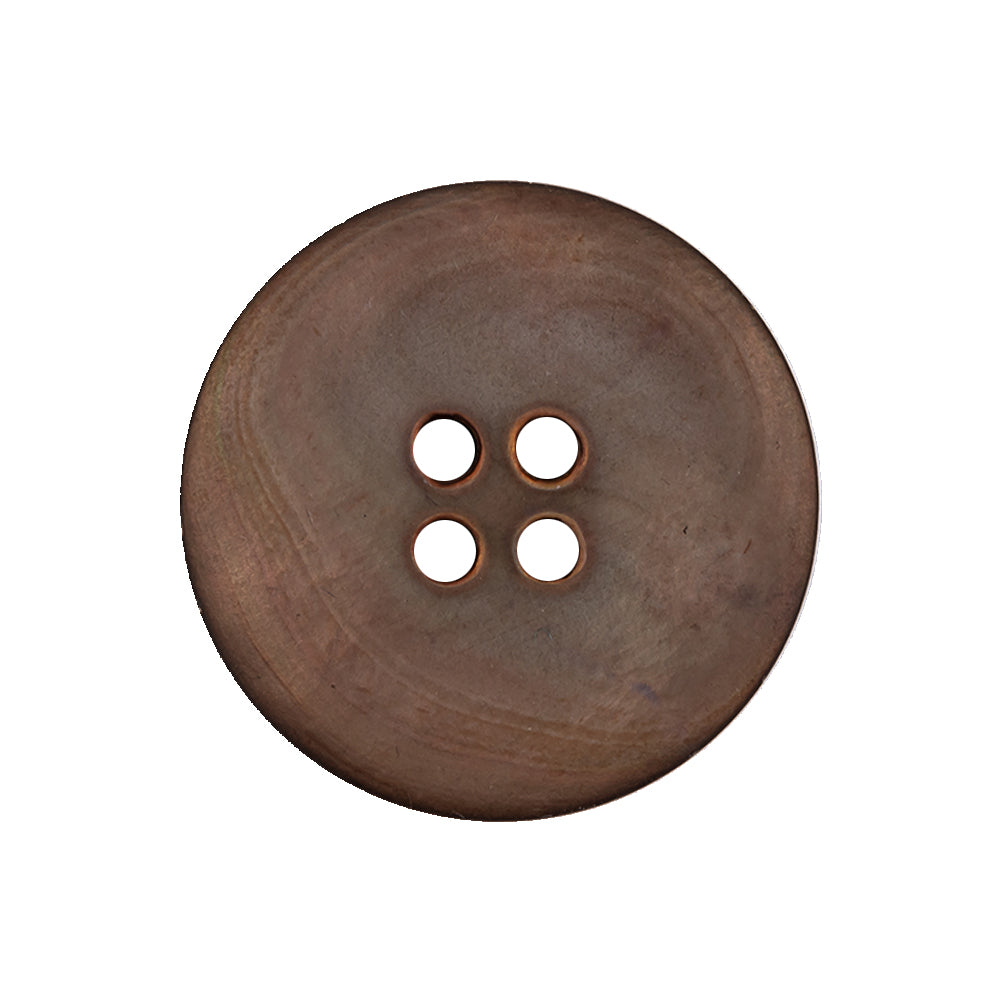 Italian Shitake and Orange Iridescent 4-Hole Narrow Rim Shell Button - 40L/25.5mm - Joann Fabrics