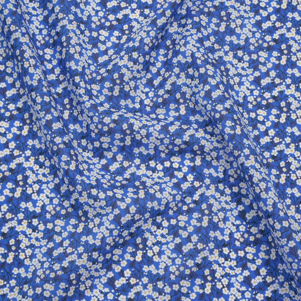 Liberty Fabrics Tana Lawn® - Mitsi Valeria Dark Blue - Cobalt and Navy Cherry Blossoms - Joann Fabrics