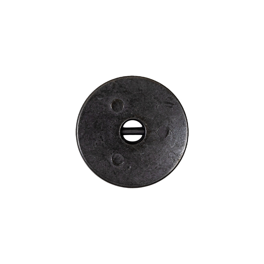 Antique Brass Textured Narrow Rim 2-Hole Metal Button - 28L/18mm - Joann Fabrics
