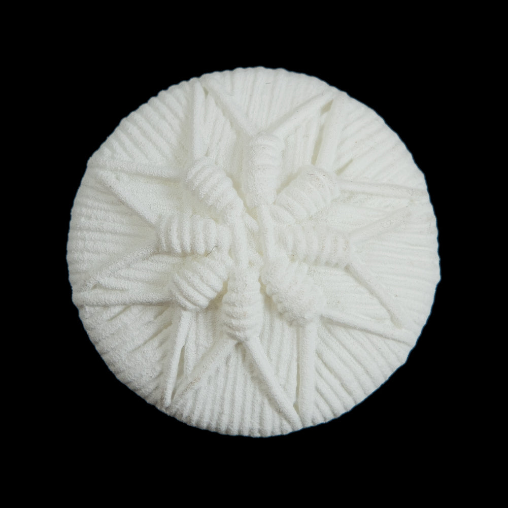 White Plastic Floral Shank Back Button - 44L/28mm - Joann Fabrics