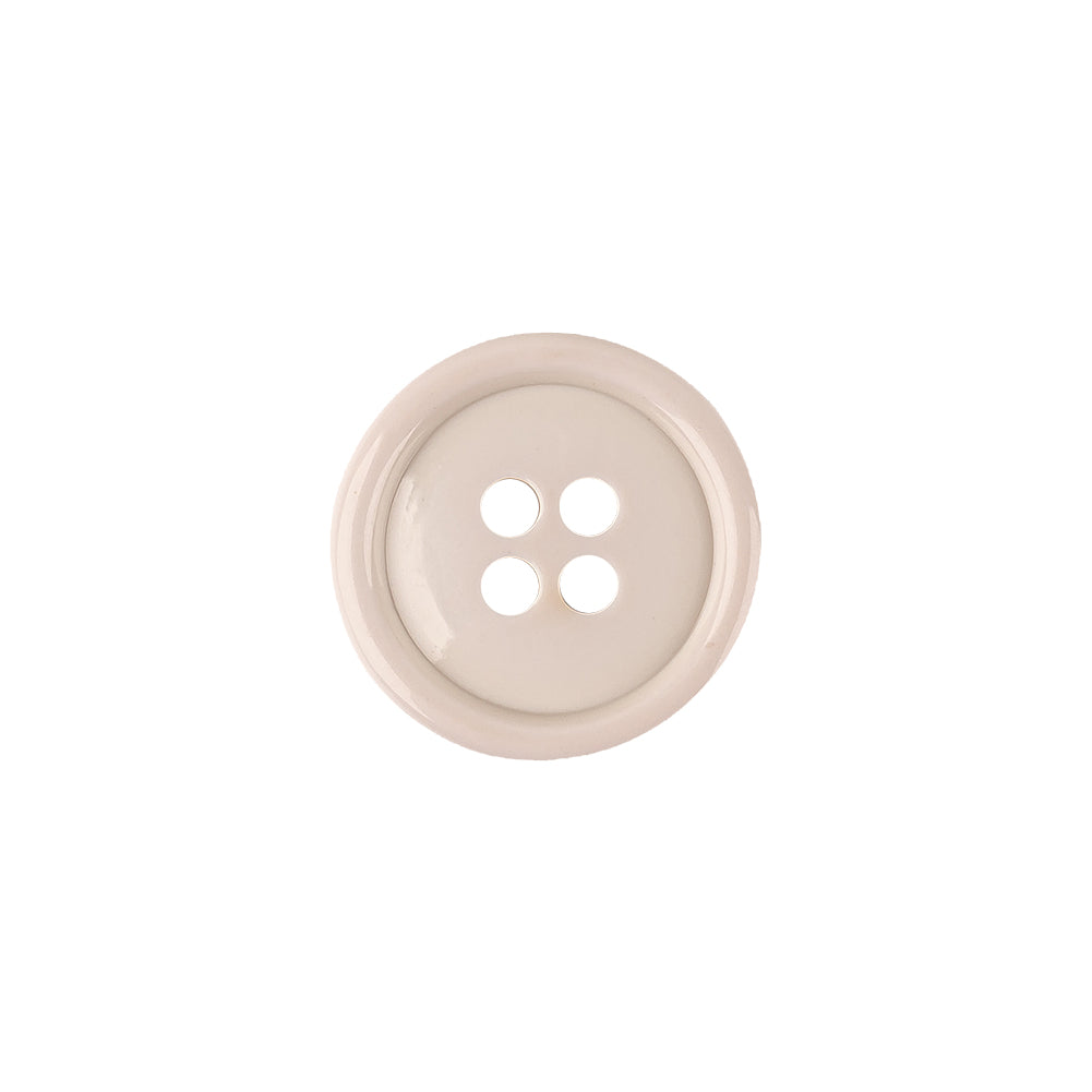 Italian Semi-Shiny Bone 4-Hole Plastic Button - 24L/15mm - Joann Fabrics
