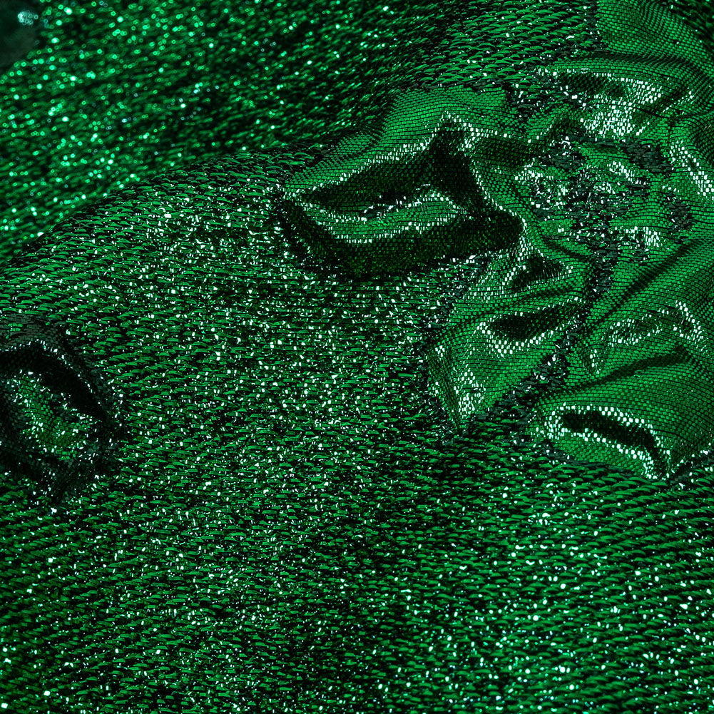 Metallic Emerald and Forest Floral Luxury Brocade - Joann Fabrics