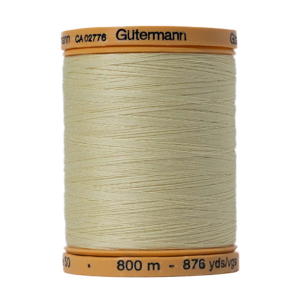 Gutermann Natural Cotton Thread 800m - 0349 Butter Cream - Joann Fabrics