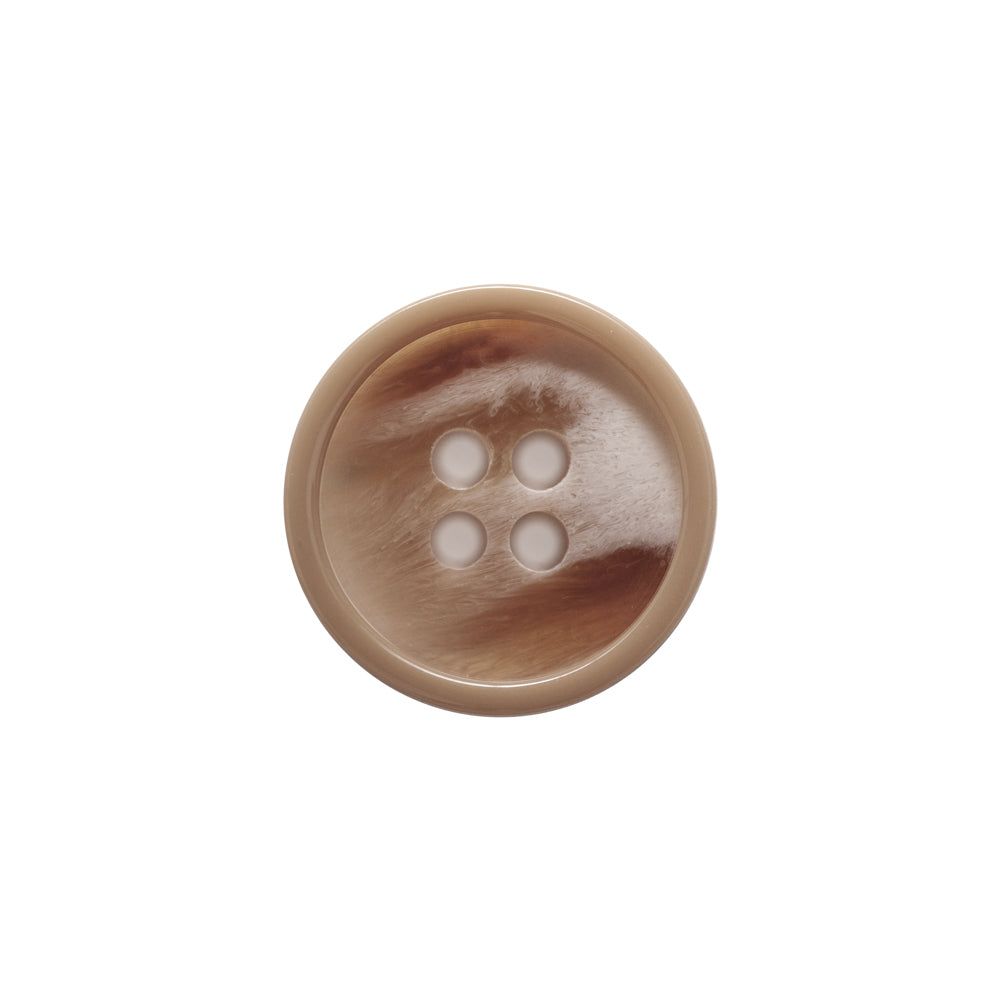 Italian Beige and Ivory Abstract 4-Hole Plastic Button - 28L/18mm - Joann Fabrics