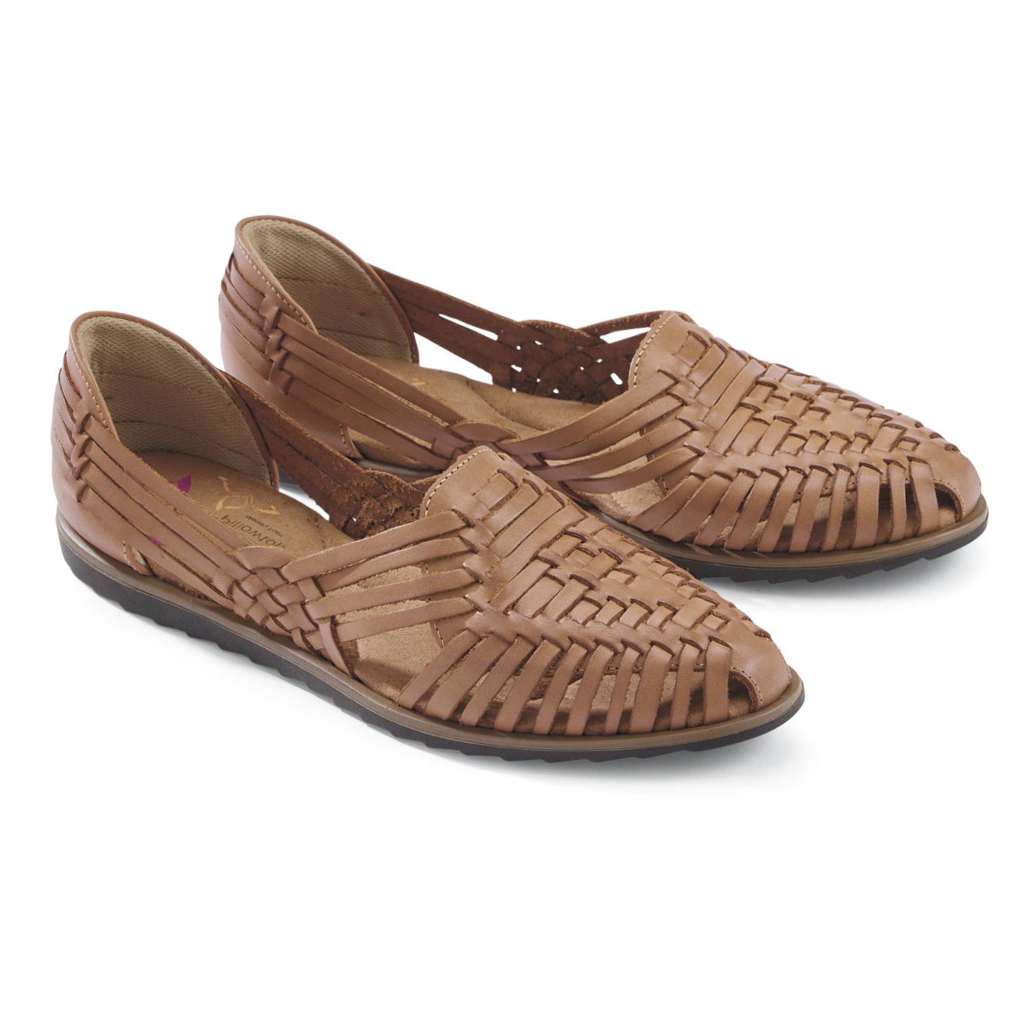 Comfortiva® Woven Leather Huarache, Pillowtop Footbed - Northstyle Catalog