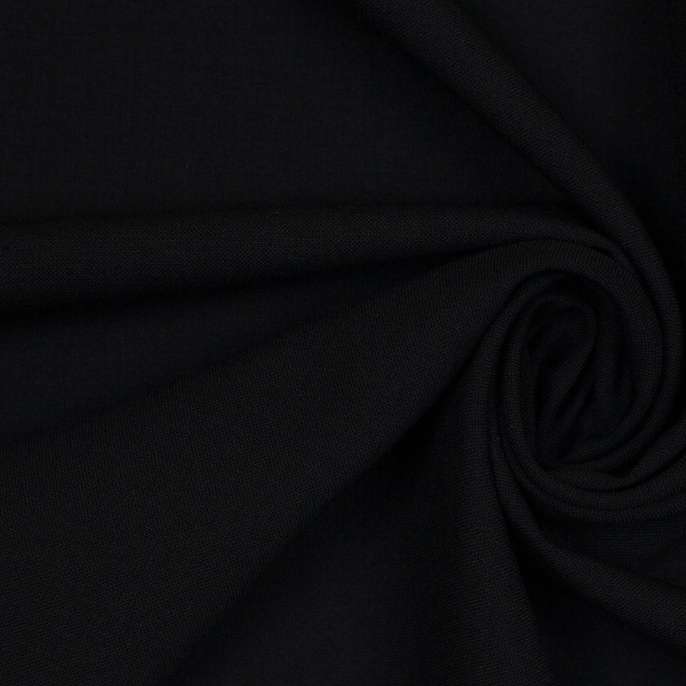 Italian Black Wool-Spandex Suiting - Joann Fabrics