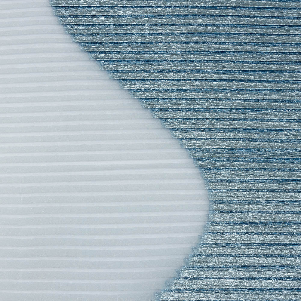 Metallic Han Blue Waves Pleated Luxury Burnout Brocade - Joann Fabrics