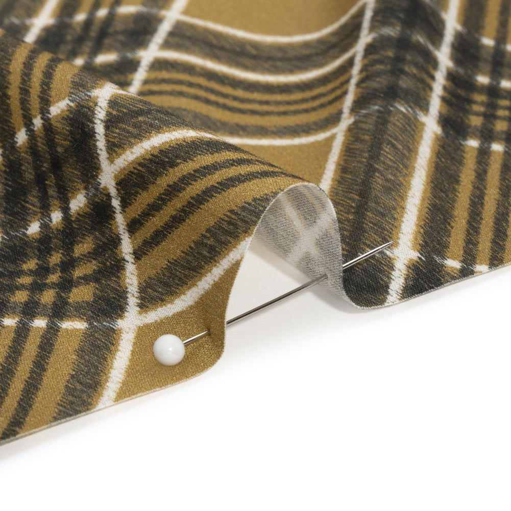 Mood Exclusive Brown Argyle Anyone Cotton Poplin - Joann Fabrics