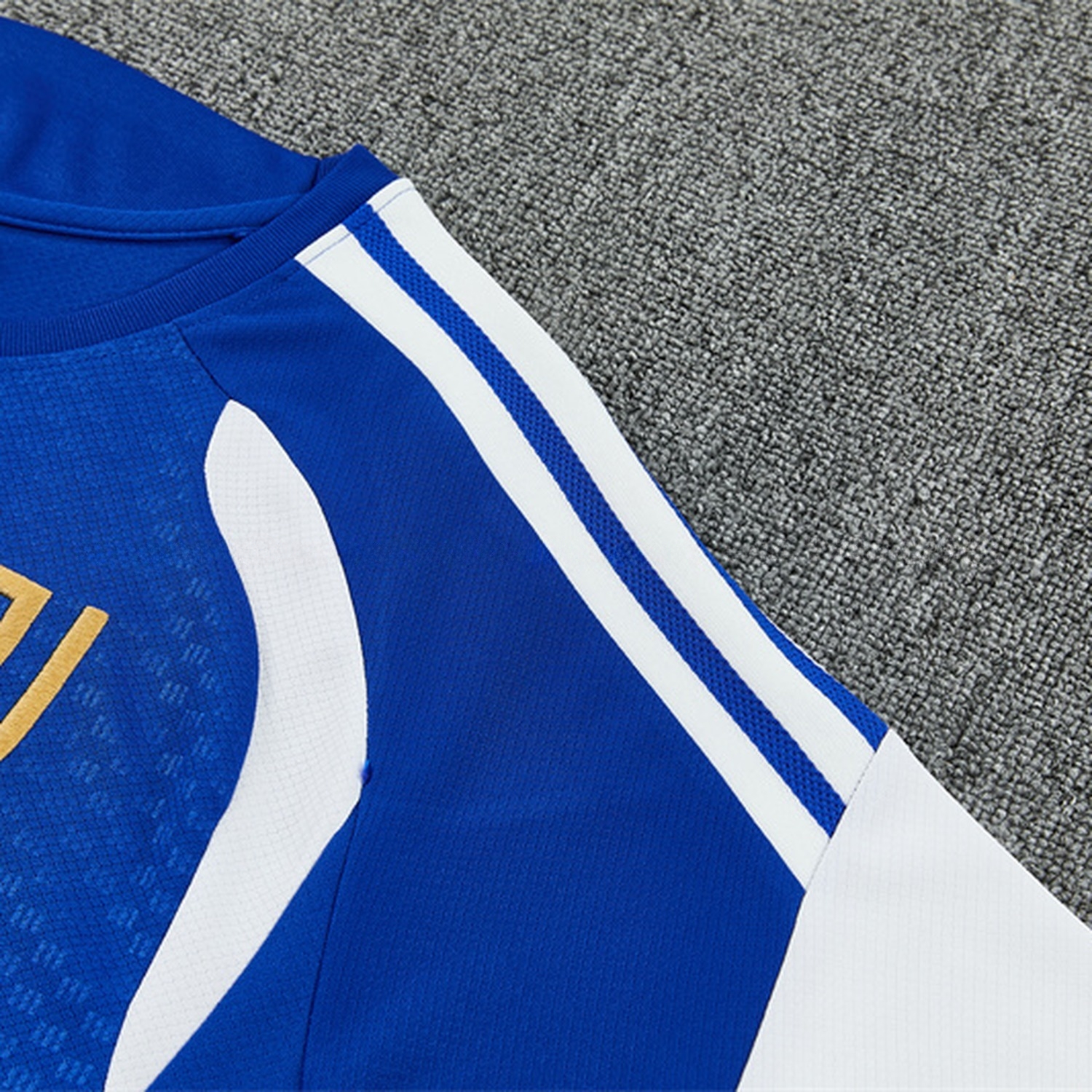Juventus 26-27 With White Short-Sleeve Training Set - Royal Blue Top & Royal Blue Shorts - UnitedFutballJersey