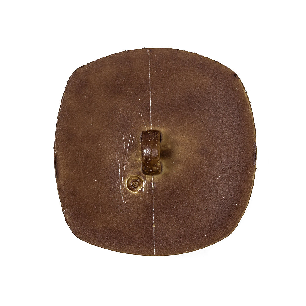 Weathered Honey Brown Leather-Look Shank-Back Molded Plastic Button - 48L/30.5mm - Joann Fabrics