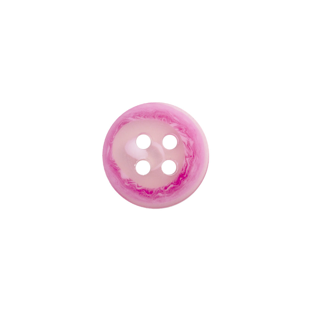 Transparent and Hot Pink Swirl 4-Hole Low Convex Button - 20L/12.5mm - Joann Fabrics