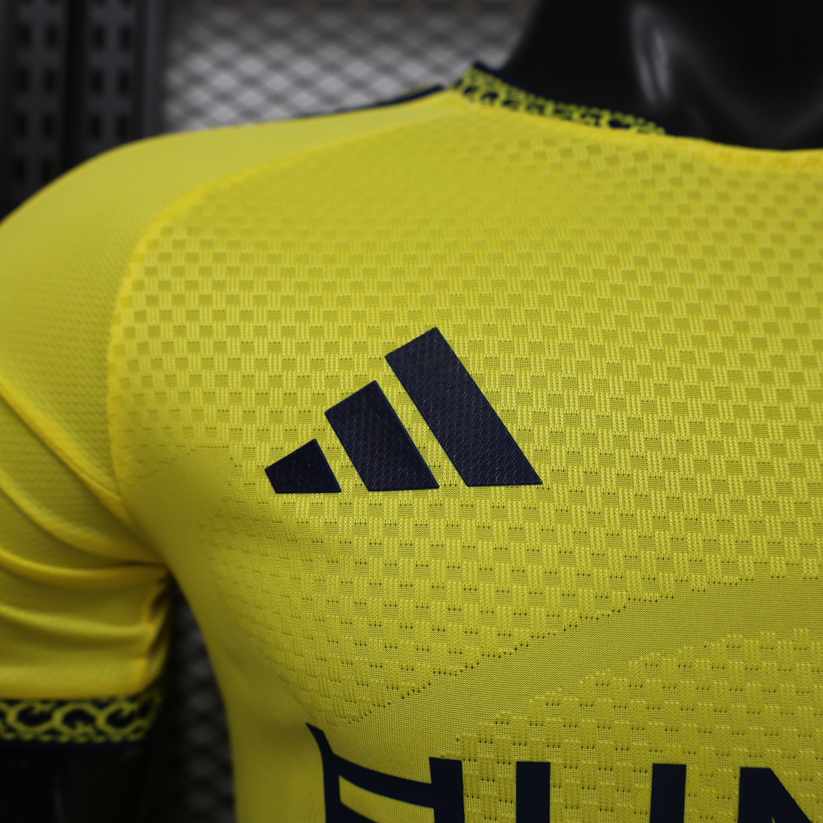 Al Nassr Riyadh Victory 26-27 Home Jersey With HUMAIN Sponsor - Player Version - UnitedFutballJersey