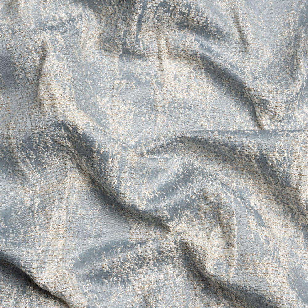 Metallic Drapery Jacquard - Wedgewood Abstract - British Imported - Joann Fabrics